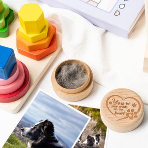 JQ Dog Memorial Keepsake Box Wooden <strong>Pet</strong> Urns Memorial <strong>Gifts</strong> for <strong>Loss</strong> of Dog Cat Hair Ashes Container <strong>Pet</strong> <strong>Loss</strong> Sympathy <strong>Gifts</strong> - Product Image 5