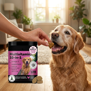 วิตามินรวมสำหรับสุนัขสูงวัย 10-in-1 ชนิดเคี้ยวเนื้อนุ่ม บรรเทาอาการปวดข้อ บำรุงสุขภาพสะโพกและข้อต่อ บำรุงผิว ด้วยสารสกัดจากเฮมพ์ กลูโคซามีน คอนดรอยติน - Product Image 5