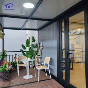 Maison conteneur préfabriquée extensible prête à l'emploi de 40 pieds ou 20 pieds, villa préfabriquée avec 2, 3 ou 4 chambres, maison mobile portable et compacte - Product Image 4