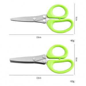 Multi-Functional Stainless Steel Cutting <b>Shearing</b> <b>Kitchen</b> Scallion Scissors Multi-layer Multi-functional - Product Image 4