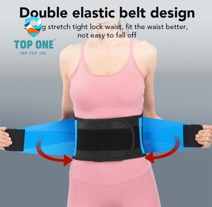 Top One Custom Transpirable Ajustable Sudor Cintura Trimmer Cinturón Soporte para la espalda Banda adelgazante Entrenador de cintura - Product Image 2