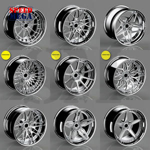 Ruedas Cóncavas Forjadas Personalizadas 8x170 8x180 6x139.7 22x12 22x14 24x12 24x14 26x14 26x16 Negro Brillante Fresado para Camioneta - Product Image 4