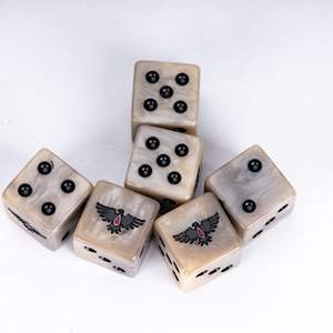 Faccub 16Mm 6 Sided Màu In <span class=keywords><strong>Made</strong></span> Logo Khắc Khắc Chơi Game Nhựa Tùy Chỉnh Xúc Xắc Cho Chiến Tranh 40 - Product Image 1