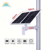 Kit de panneaux solaires 80W 40AH pour caméra, nouvelle solution d'énergie solaire pour caméra Hikvision, système d'alimentation solaire hors réseau