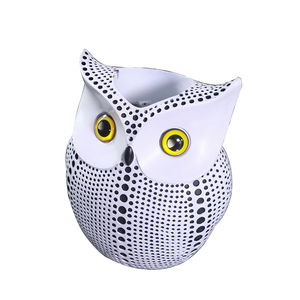 Nordic Style Modern Creative Resin Crafts Black and White <strong>Owl</strong> Vase Home Decor Figurines <strong>Ornaments</strong> for Living Room - Product Image 1
