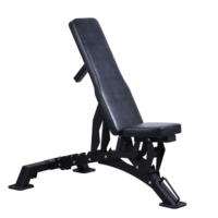 Banc de musculation pliable en acier robuste pour presse pectorale et haltères