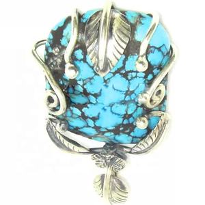 Naturale Arizona Turchese Del Pendente 925 Gioielli In Argento Sterling Sleeping Beauty Turchese Fatti A Mano Arizona Turchese Del Pendente - Product Image 2