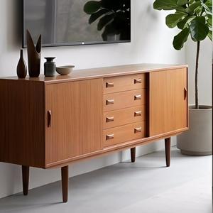 DD Woodworks Nouvelle Conception <span class=keywords><strong>Commode</strong></span> à Tiroirs en Bois Massif de Luxe Moderne pour Chambre à Coucher, Meuble de Rangement pour Vêtements, <span class=keywords><strong>Longue</strong></span> <span class=keywords><strong>Commode</strong></span> pour Salon - Product Image 1