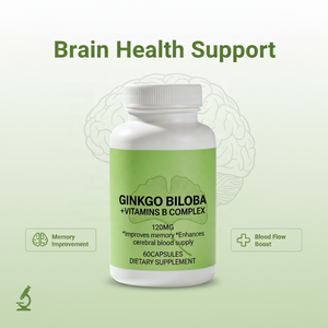 Kapsul Ginkgo Biloba + Vitamin <span class=keywords><strong>B</strong></span> Kompleks 120mg 60 Kapsul |   Suplemen Diet OEM/ODM untuk Dewasa |   Dukungan Memori 2 Kapsul PER - Product Image 5