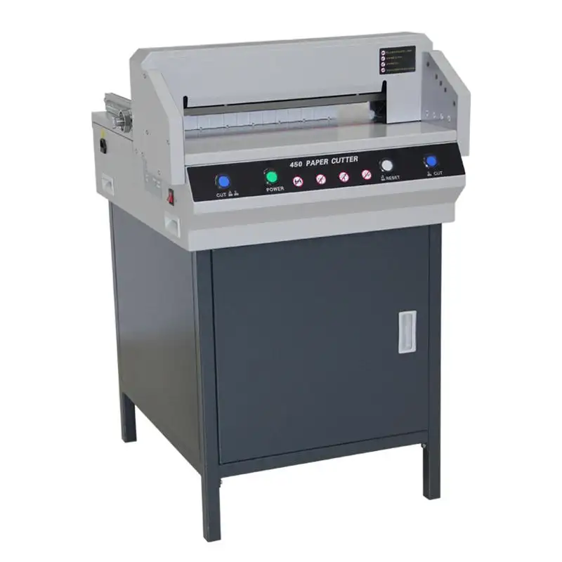 Dubbele 100 Zware Guillotine Papiersnijder Elektrische 450Mm A2 Papiersnijmachine