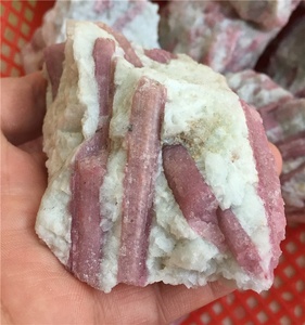 Nguyên Liệu Tự Nhiên Tourmaline Màu Đỏ Đá Thô Rubellite Tourmaline - Product Image 5