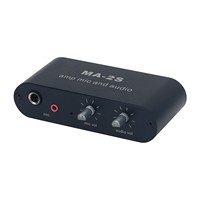 Kit de préamplificateur de microphone MA-2S Mélangeur audio de préampli de microphone pour micros dynamiques et à condensateur