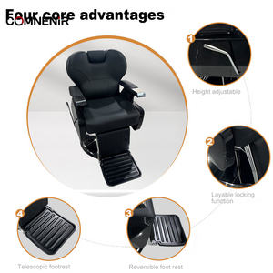 High-End Modern berber koltuğu kuaför fabrika doğrudan Metal kesme sandalye ile basit dönen tasarım atölyesi berber dükkanı - Product Image 4