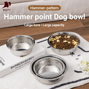 Bols pour chiens écologiques très demandés, design martelé <span class=keywords><strong>de</strong></span> luxe, durable, pour la nourriture et l'eau, pour la maison et les animaleries - Product Image 6