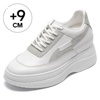 Chaussures décontractées compensées invisibles pour femmes, rehaussantes de 9 cm/3,5 po, à plateforme, vente en gros d'usine