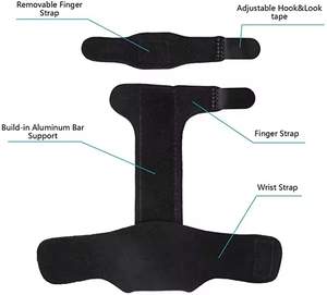 Doğrudan satış artrit parmak atelleri sıcak satış ayarlanabilir iki parmak atel desteği sabit parmak koruyucu Brace - Product Image 6