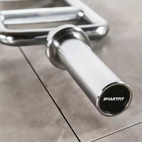 Barre trapèze 34 pouces personnalisée pour salle de sport, idéale pour plaques de poids de 2 pouces de diamètre, en chrome massif, vente en gros