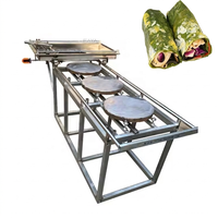 Pembuat Pancake semi-otomatis Tacos Chapati roti Arab tepung Turki mesin pembuat Tortilla