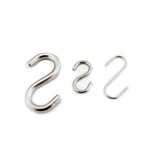 Vente chaude fabricant <span class=keywords><strong>S</strong></span>-<span class=keywords><strong>forme</strong></span> cintre <span class=keywords><strong>crochet</strong></span> 3*30mm à 12*120mm argent acier inoxydable métal <span class=keywords><strong>S</strong></span> <span class=keywords><strong>forme</strong></span> <span class=keywords><strong>crochet</strong></span> connecteur pour accrocher - Product Image 2