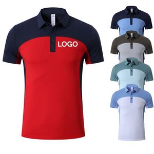 ออกแบบเสื้อโปโลผู้ชายแบรนด์ของคุณเอง ผ้าโพลีเอสเตอร์ ปักโลโก้ แขนสั้น สไตล์ลำลอง - Product Image 1