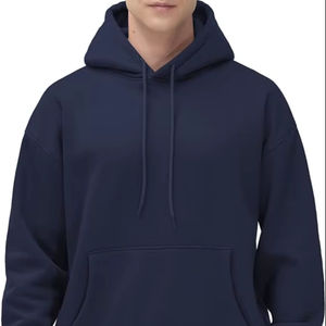 Sudadera con Capucha Larga y Holgada para Hombre, Personalizada con Logotipo Impreso en Relieve, de Poliéster Teñido, Forro Polar, Secado Rápido, 80g, para Invierno - Product Image 1