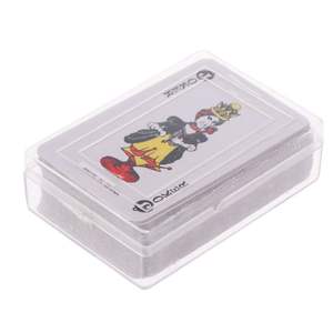 Mini cartas de juego portátiles, papel recubierto, esquinas cuadradas, caja transparente para viajes al aire libre, juegos de cartas de ajedrez - Product Image 4