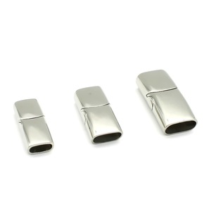 Boucle magnétique en acier inoxydable Anno Jewelry 4x8mm 5x10mm 6x12mm pour bracelet en cuir, collier, accessoires de bijouterie - Product Image 2