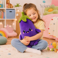 Peluche aubergine violette géante, douce et mignonne, idéale comme oreiller de sommeil