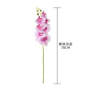 Orquídea Phalaenopsis Artificial May Breeze, Flor Artificial Blanca, Morada y Rosa, Decoración para Bodas y Hogar, Rama Individual de PVC y Goma Suave - Product Image 4