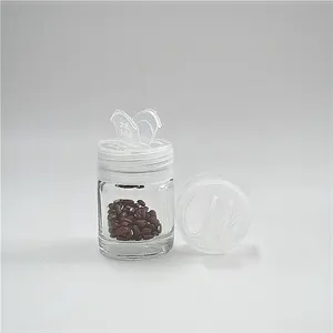 Bumbu Jar Garam, Pengocok Garam Wadah Bumbu Merica Botol Penyimpanan 30Ml Mini Kaca Kecil Herbal & Alat Bumbu Semua Musim 25 Hari