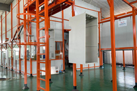 Ligne de peinture en poudre entièrement automatique personnalisée avec contrôle PLC pour la peinture en poudre de l'aluminium et de l'acier