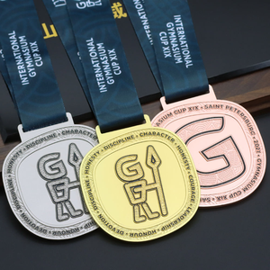 เหรียญจิวจอิสึสำหรับโรงเรียนเซนต์ปีเตอร์สเบิร์กนักกีฬายิมนาสติกยกน้ำหนัก - Product Image 1