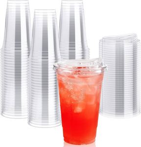 Paquete de 600 Vasos Desechables Transparentes de PET de 32 oz para Café y Smoothies con Logotipo Personalizado - Product Image 1