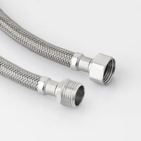 Tuyau flexible tressé EPDM FANSKI 13 mm 1/2 femelle x 1/2 mâle, design moderne, connecteur d'alimentation en eau pour lavabo de salle de bain