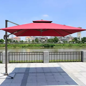 Parasol commercial de luxe pour hôtel, extérieur, cantilever, style romain, grande taille - Product Image 1