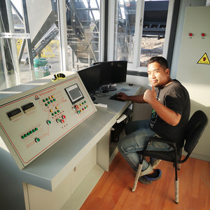 Máquina mezcladora de doble eje de 1 CBM de baja contaminación, planta mezcladora de hormigón prefabricado, 60m3/h, pequeña planta dosificadora de hormigón RMC, <span class=keywords><strong>precio</strong></span> HZS60 - Product Image 6