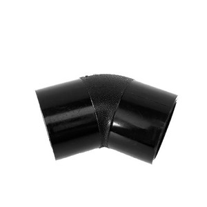HDPE-Rohrfittings Stumpfschweißung Gleichdurchmesser-Winkelstück 45° °   Winkelstück 50-1000 PE-Fittings PN16/12.5/10 SDR17/13.6/11 PE100 - Product Image 5