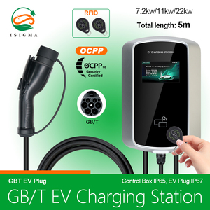 OCPP 7KW 11KW 22KW 16A 32A Tipo <span class=keywords><strong>1</strong></span> Tipo 2 GBT wallbox EV cargador - Product Image 3