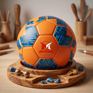 Ballon de football de haute qualité, cousu main, avec logo personnalisé, pour entraînements professionnels, matchs, clubs et académies. - Product Image 3