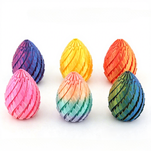 Jouet créatif de décompression en forme d'œuf de dragon à transformer, impression 3D, écailles de dragon soyeuses et lisses, slime torsadé, pour les 7-14 ans - Product Image 2