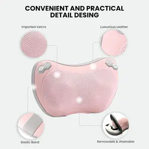 Wireless Electric Vibrator Relaxation Massage Pillow Waist Slimming For Car Home Use