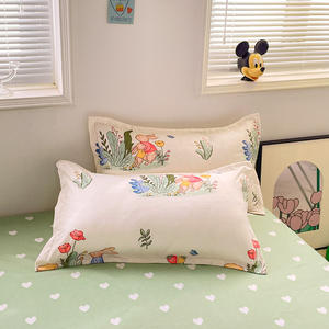 Venta Directa de Fábrica, Juego de Ropa de Cama de Cuatro Piezas con Estampado Activo Personalizado, Estilo Fresco - Product Image 4