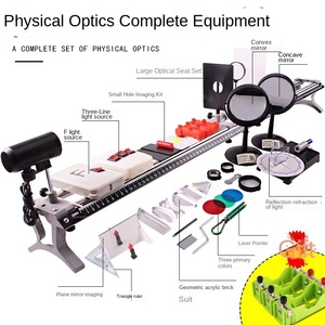 Öğrenci Gösterileri İçin Optik Tezgah Büyük Boy Ortaokul Fizik Deney Ekipman Seti Tam Set Işık Ters Yön - Product Image 3