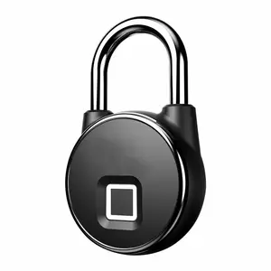 USB充电式智能锁无钥匙指纹锁防水防盗安全挂锁门锁行李箱锁
