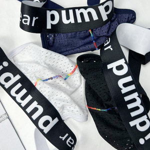 Slip Boxer Sportivi da <span class=keywords><strong>Uomo</strong></span> Super Sexy in Rete Traspirante Senza Schienale, Jockstrap Comodo, <span class=keywords><strong>Intimo</strong></span> Gay di Alta Qualità - Vendita all'Ingrosso - Product Image 4