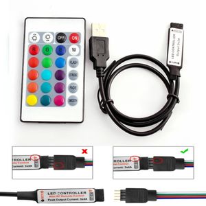 DC 5V USB Controller RF รีโมทคอนโทรลไร้สายหรี่ไฟมินิ 3key 17key 24key 44keys สําหรับ 5050/2835/3528 RGB ไฟ Led Strips - Product Image 4