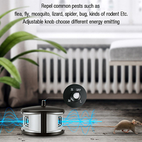Répulsif anti-insectes, anti-rats, anti-moustiques, ultrasonique, électrique, solide, ABS, 360 degrés, intérieur