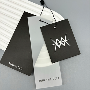 Custom luxury printed brand logo <b>tags</b> for apparel, featuring logo printing with customizable colors and sizes - Product Image 6