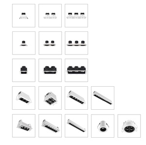 Zhongshan Lighting Fabricante Embedded Downlight <span class=keywords><strong>LED</strong></span> Lampara <span class=keywords><strong>De</strong></span> <span class=keywords><strong>Pared</strong></span> Pendant Luz Lineal <span class=keywords><strong>De</strong></span> Techo Luz Magnetic Track Light - Product Image 3