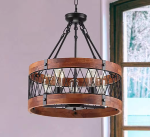 New Industrial Pendant Light Black Metal Caged Pen <b>Lamp</b> Nordic Pendant Light Industrial <b>Vintage</b> Ceiling Re - Product Image 2